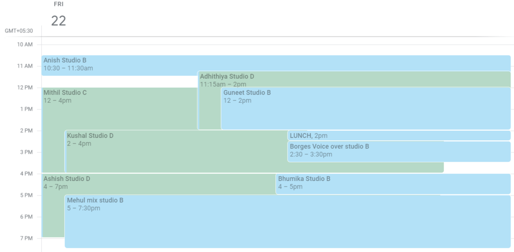 Schedule