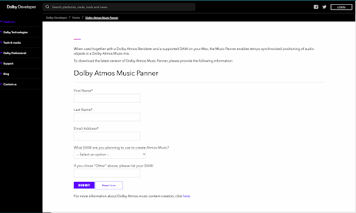 how to use dolby atmos panner