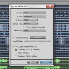 Pro tools export stems