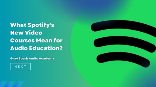 Spotify music production courses