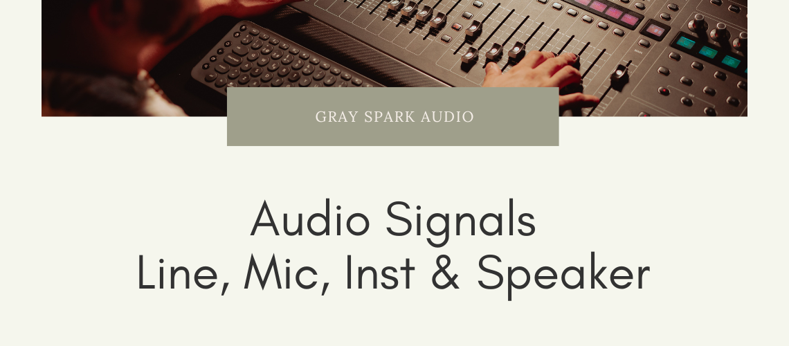 Audio signals